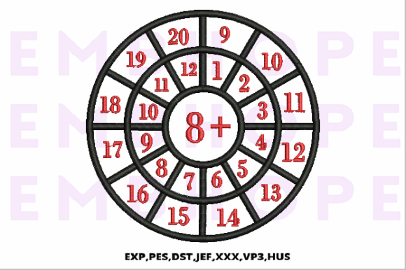 Addition Wheel 8: A Designer's Review for School Projects