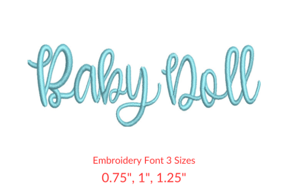 Baby Doll Font Embroidery Design Review
