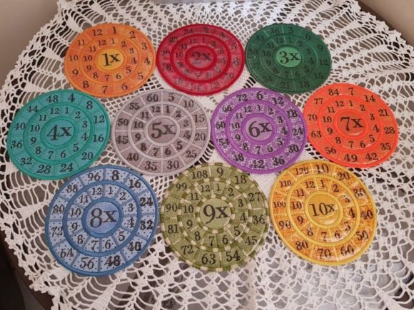 Multiplication Wheels 11x - 20x: A Holiday Review
