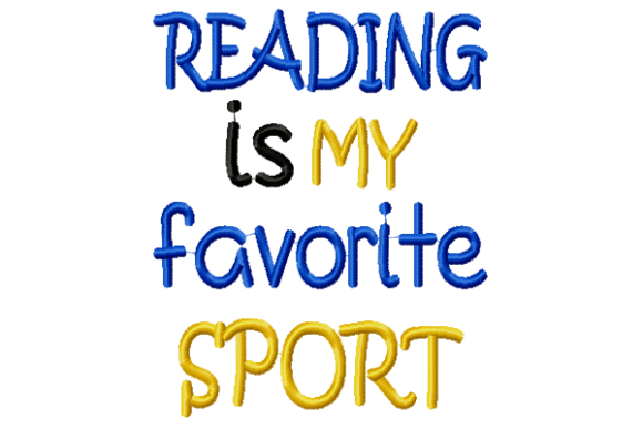 Review: Reading is My Favorite Sport Embroidery Design