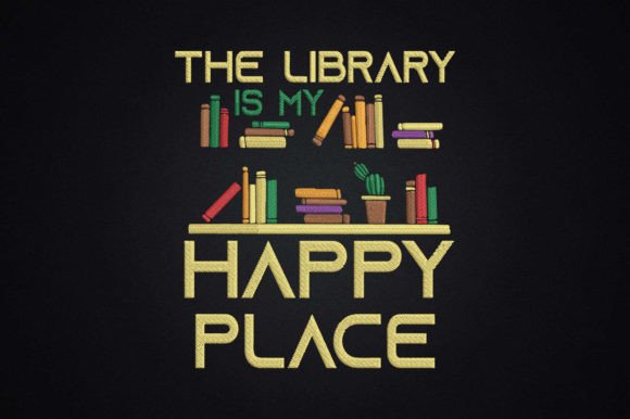 Review: The Library is My Happy Place Book Lover Design