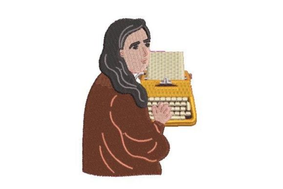 Review: Woman Using a Typewriter for Holiday Gifts