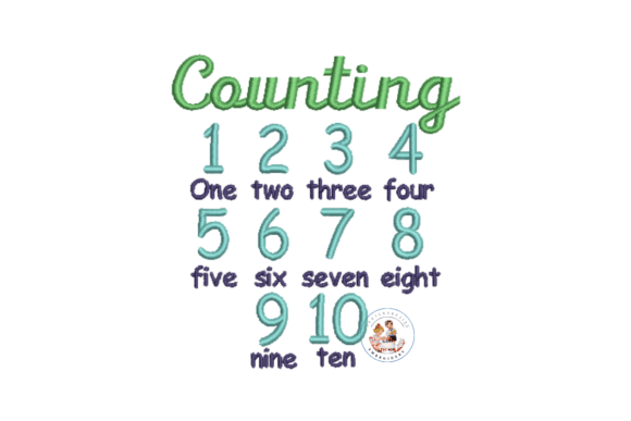 Reviewing Counting 1 to 10 for Real Embroidery Projects